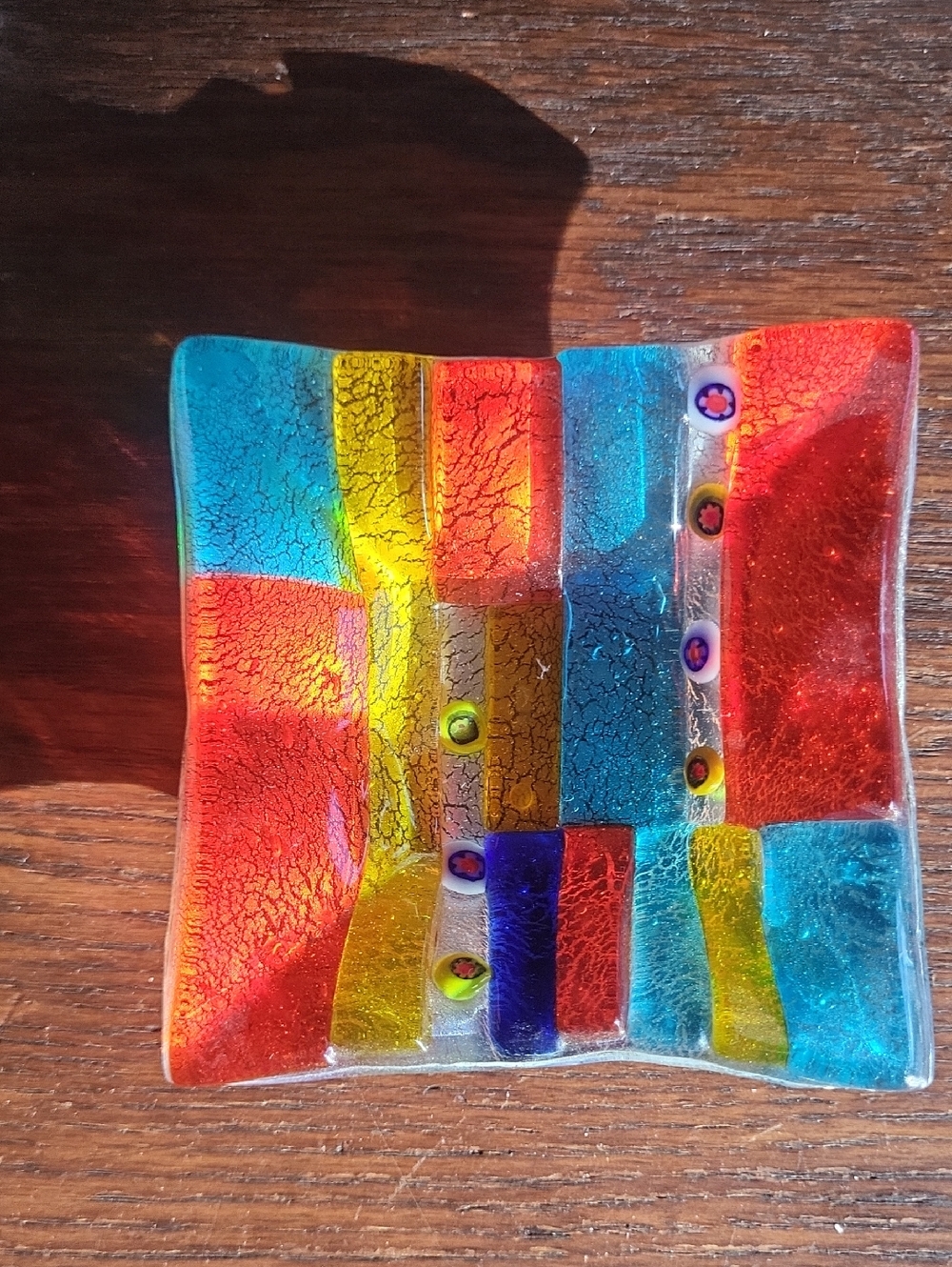 Italian Glass Decorative Dish